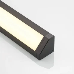 Arcchio LED-benkbelysning Ovano, 62 cm, svart, aluminium