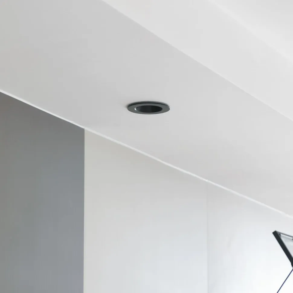 Arcchio LED-downlight Aryx, svart, 4 000K