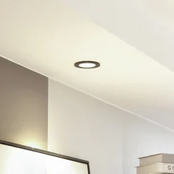 Arcchio LED-downlight Aryx, svart, 2700K