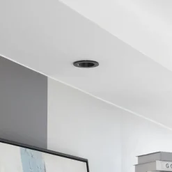 Arcchio LED-downlight Aryx, svart, 2700K