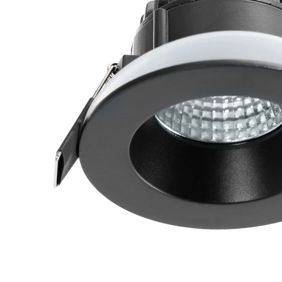 Arcchio LED-downlight Aryx, svart, 2700K