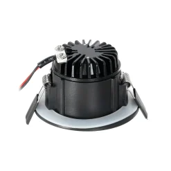 Arcchio LED-downlight Aryx, svart, 2700K