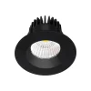 Arcchio LED-downlight Aryx, svart, 3 000K