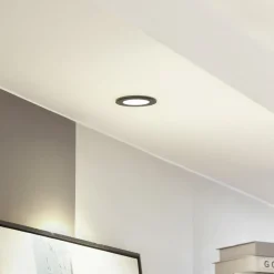 Arcchio LED-downlight Aryx, svart, 3 000K