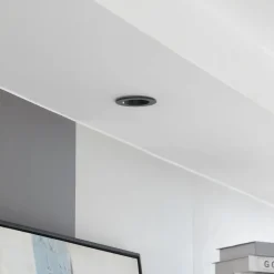 Arcchio LED-downlight Aryx, svart, 3 000K