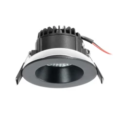 Arcchio LED-downlight Aryx, svart, 3 000K