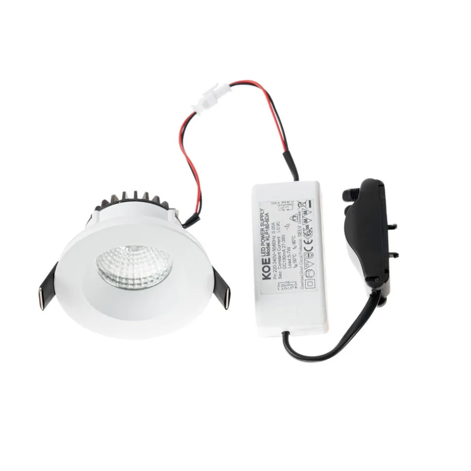 Arcchio LED-downlight Aryx, hvit, 3 000K