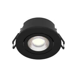 Arcchio LED-downlight Eliar rund svart CCT svingbar