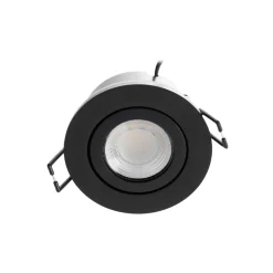 Arcchio LED-downlight Eliar rund svart CCT svingbar