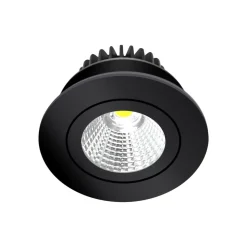 Arcchio LED-downlight Jyra, svart, 2700K