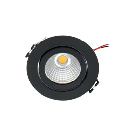 Arcchio LED-downlight Jyra, svart, 2700K