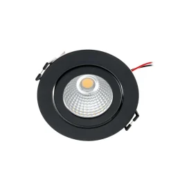 Arcchio LED-downlight Jyra, svart, 4 000K