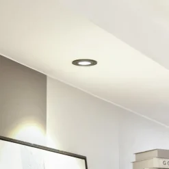 Arcchio LED-downlight Jyra, svart, 3 000K