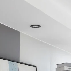 Arcchio LED-downlight Jyra, svart, 3 000K