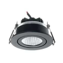 Arcchio LED-downlight Jyra, svart, 3 000K
