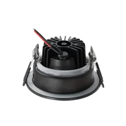 Arcchio LED-downlight Jyra, svart, 3 000K