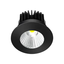 Arcchio LED-downlight Lirin, svart, 4 000K