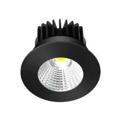 Arcchio LED-downlight Lirin, svart, 2700K