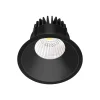 Arcchio LED-downlight Niria, svart, 3 000 K