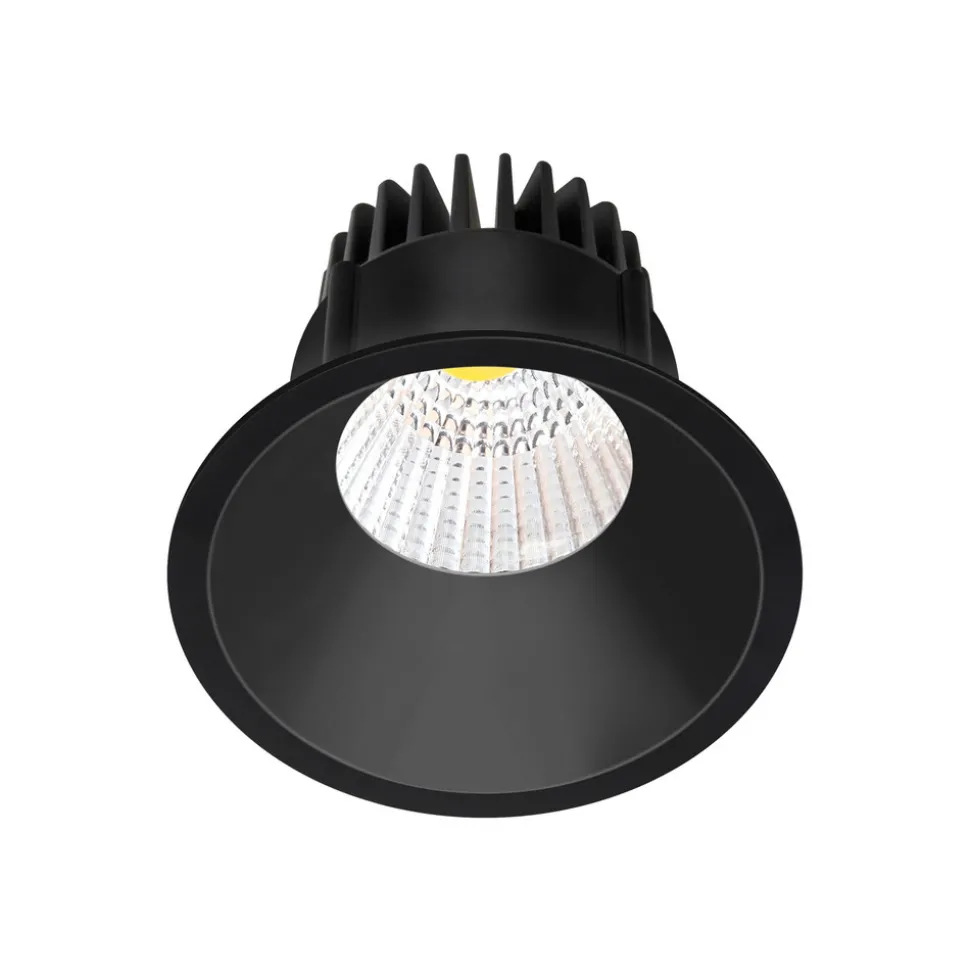 Arcchio LED-downlight Niria, svart, 3 000 K
