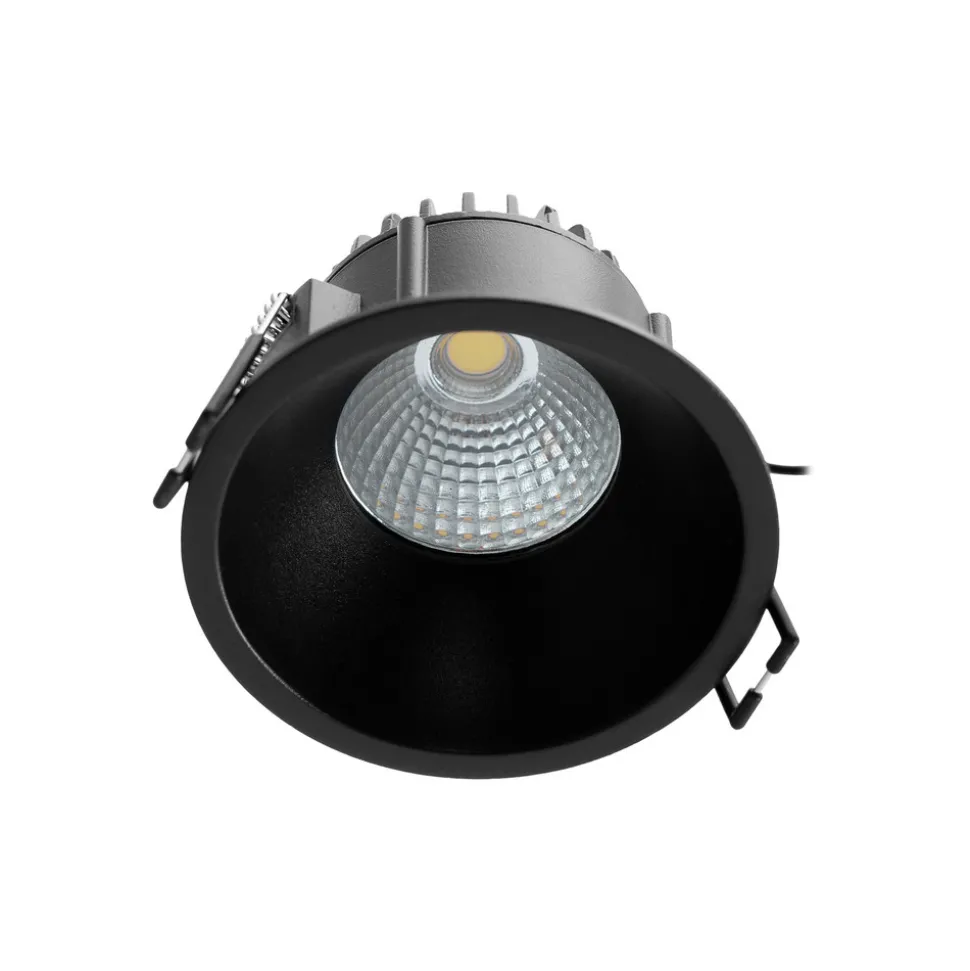 Arcchio LED-downlight Niria, svart, 3 000 K