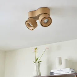 Arcchio LED-downlight Rotari, brun, 2 lyskilder, 8,9 W