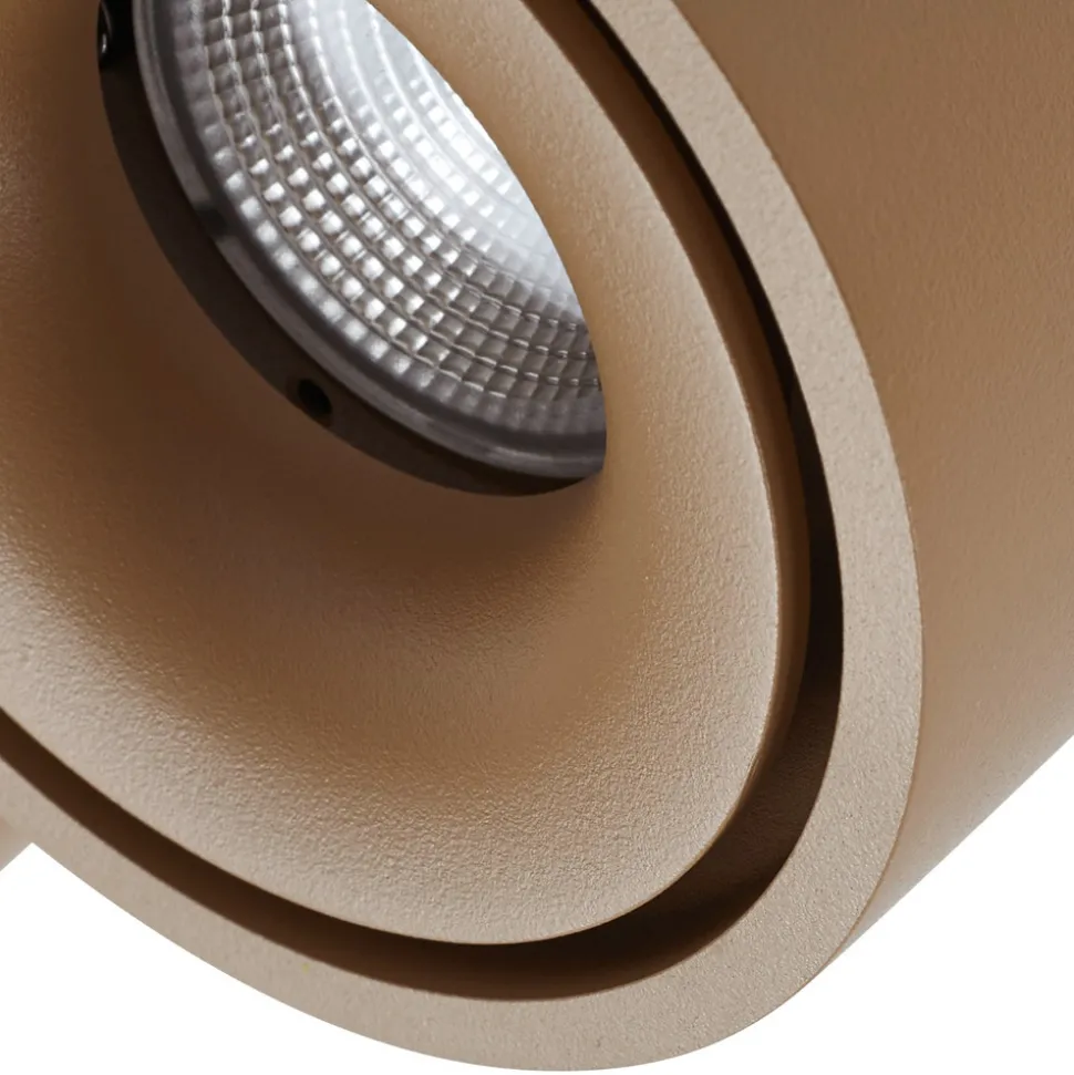 Arcchio LED-downlight Rotari, brun, 2 lyskilder, 8,9 W