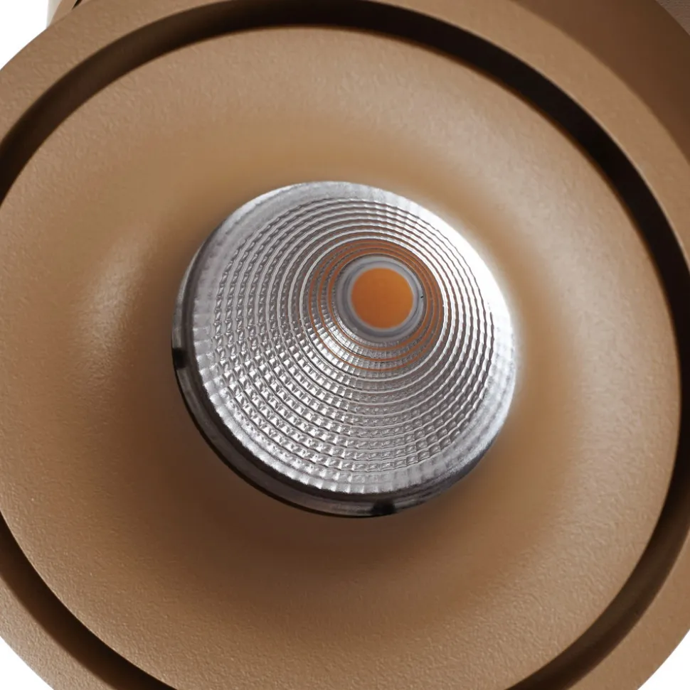 Arcchio LED-downlight Rotari, brun, 2 lyskilder, 8,9 W