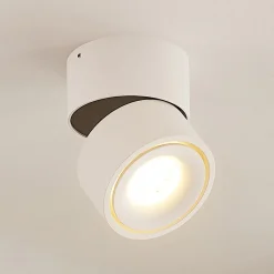 Arcchio LED-downlight Rotari, hvit, 1 lyskilde, 790lm