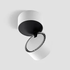 Arcchio LED-downlight Rotari, hvit, 1 lyskilde, 790lm