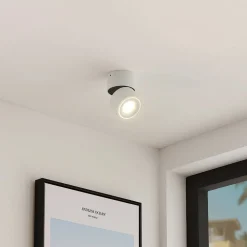 Arcchio LED-downlight Rotari, hvit, 1 lyskilde, 710lm