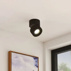 Arcchio LED-downlight Rotari, 620lm, 1 lyskilde, svart