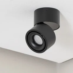 Arcchio LED-downlight Rotari, 620lm, 1 lyskilde, svart