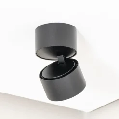 Arcchio LED-downlight Rotari, 620lm, 1 lyskilde, svart