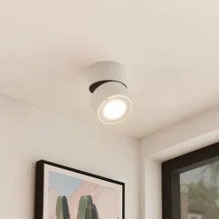 Arcchio LED-downlight Rotari, hvit, 1 lyskilde, 1560lm