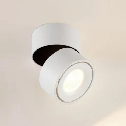 Arcchio LED-downlight Rotari, hvit, 1 lyskilde, 1560lm