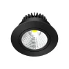 Arcchio LED-downlight Zarik, svart, 4 000 K