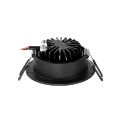 Arcchio LED-downlight Zarik, svart, 4 000 K