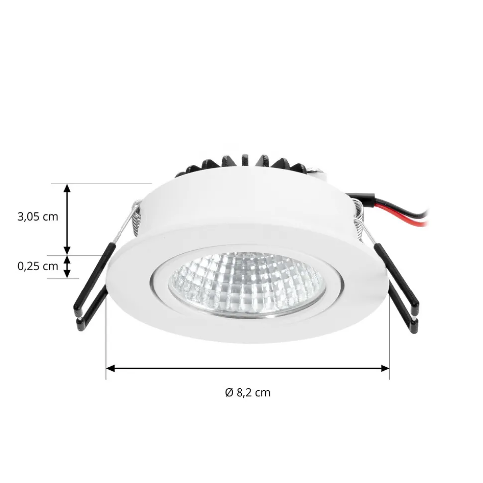 Arcchio LED-downlight Zarik, hvit, 2 700K