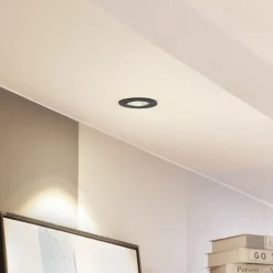 Arcchio LED-downlight Zarik svart, 3 000 K