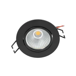 Arcchio LED-downlight Zarik svart, 3 000 K