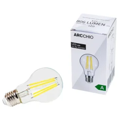 Arcchio LED-filamentpære, E27, 3,8 W, klar, 2700 K