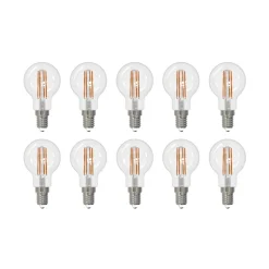 Arcchio LED-filamentpære E14 G45, sett med 10 stk, 4000 K