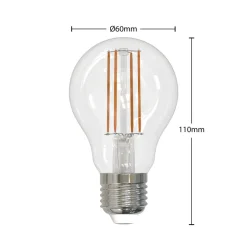 Arcchio LED-filamentpære E27 6W klar 2 700K dimbar
