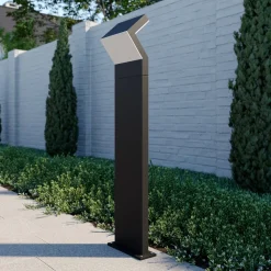 Arcchio LED-gatelampe Havin, antrasitt, metall, 100 cm