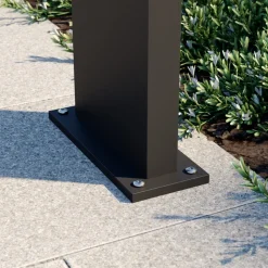 Arcchio LED-gatelampe Havin, antrasitt, metall, 100 cm