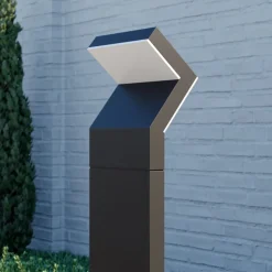 Arcchio LED-gatelampe Havin, antrasitt, metall, 100 cm