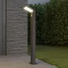 Arcchio LED-gatelampe Yolena, sensor, 100 cm, antrasitt
