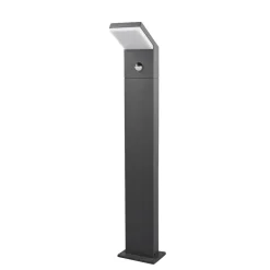 Arcchio LED-gatelampe Yolena, sensor, 100 cm, antrasitt