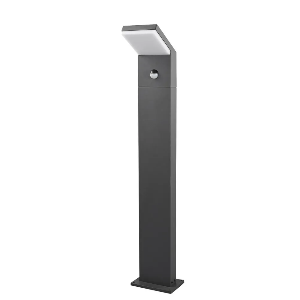 Arcchio LED-gatelampe Yolena, sensor, 100 cm, antrasitt